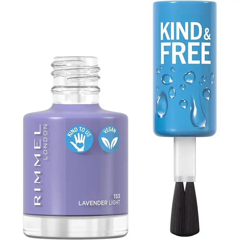Rimmel London Kind & Free Clean Nail Polish 153 Lavender 3 Rimmel London Kind & Free Clean Nail Polish 153 Lavender