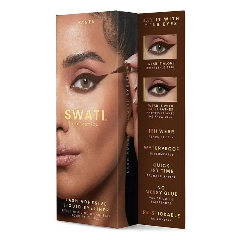 SWATI Cosmetics Lash Adhesive Liquid Eyeliner Vanta Brown 3 SWATI Cosmetics Lash Adhesive Liquid Eyeliner Vanta Brown