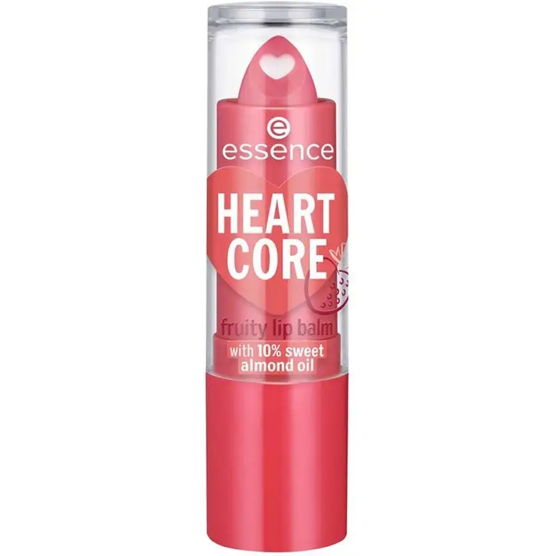 Essence Heart Core Fruity Lip Balm 02 Sweet Strawberry 3 Essence Heart Core Fruity Lip Balm 02 Sweet Strawberry