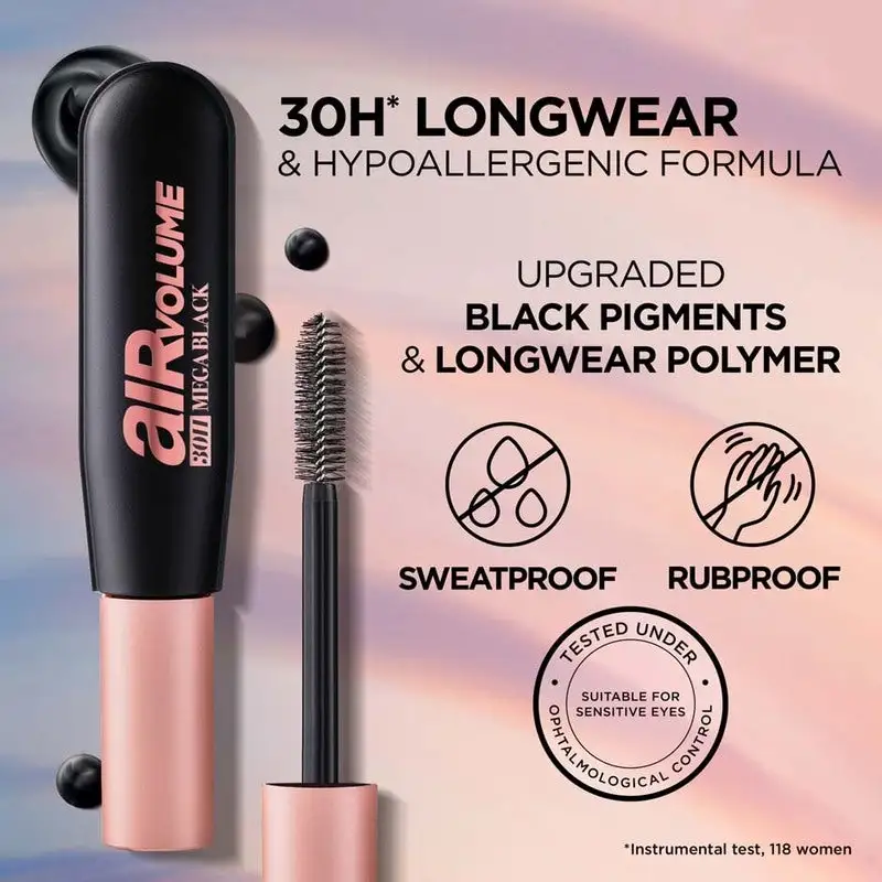 L'Oréal Paris L'Oréal Paris Air Volume 30H Mega Black Extra Black 9,4 Ml 3 L'Oréal Paris L'Oréal Paris Air Volume 30H Mega Black Extra Black 9,4 Ml