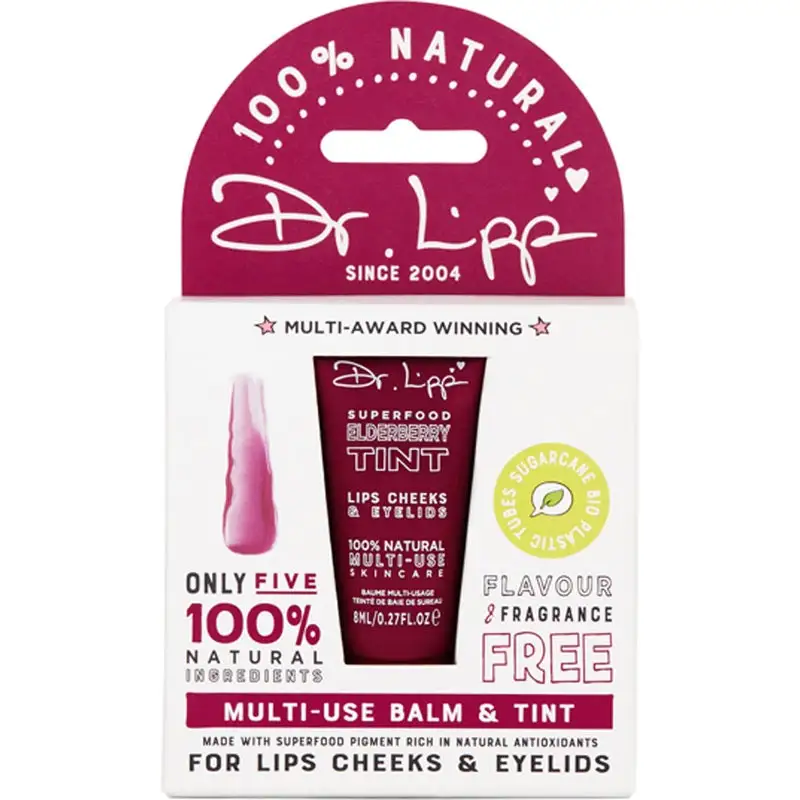 Dr.Lipp Tint 100% Natural Lipbalm Elderberry 3 Dr.Lipp Tint 100% Natural Lipbalm Elderberry