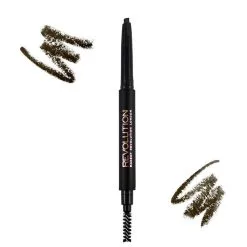 Makeup Revolution Duo Brow Pencil Medium Brown