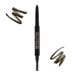 Makeup Revolution Duo Brow Pencil Dark Brown