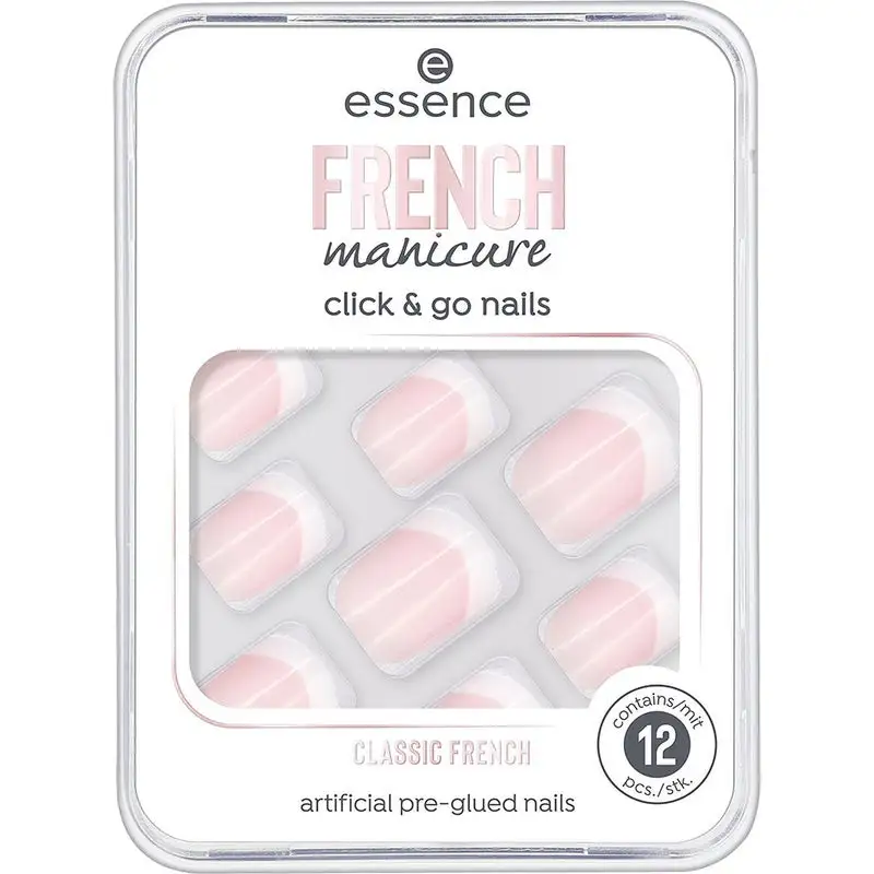 Essence French Manicure Click & Go Nails 01 Classic French 3 Essence French Manicure Click & Go Nails 01 Classic French