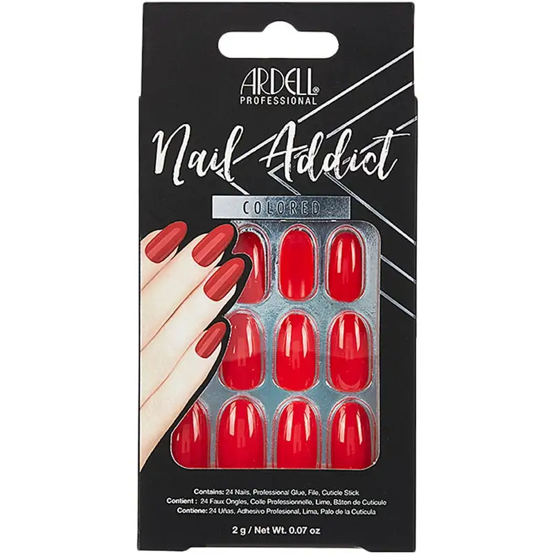 Ardell Nail Addict Colored Cherry Red 5 Ardell Nail Addict Colored Cherry Red - Bilde 3