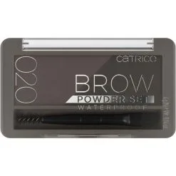 Catrice Brow Powder Set Waterproof 020 Ash Brown 5 Catrice Brow Powder Set Waterproof 020 Ash Brown -Øyne butikk P 105565