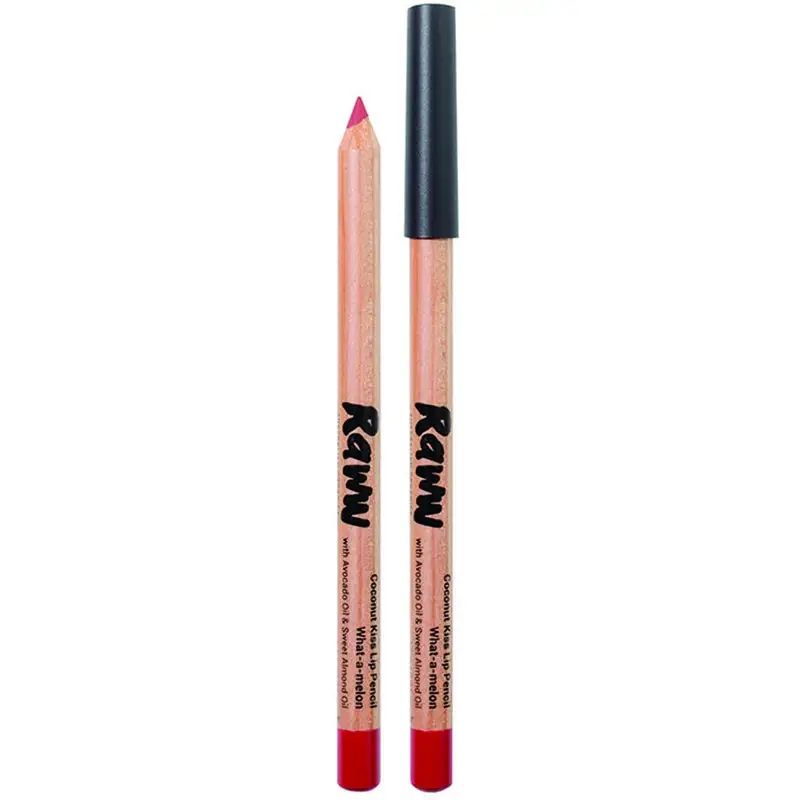 Raww Cosmetics Coconut Kiss Lip Liner What-A-Melon 1,1 G 3 Raww Cosmetics Coconut Kiss Lip Liner What-A-Melon 1,1 G