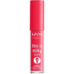 NYX Professional Makeup This Is Milky Gloss Lip Gloss Cherry Milk Shake 13 -Øyne butikk P 109855