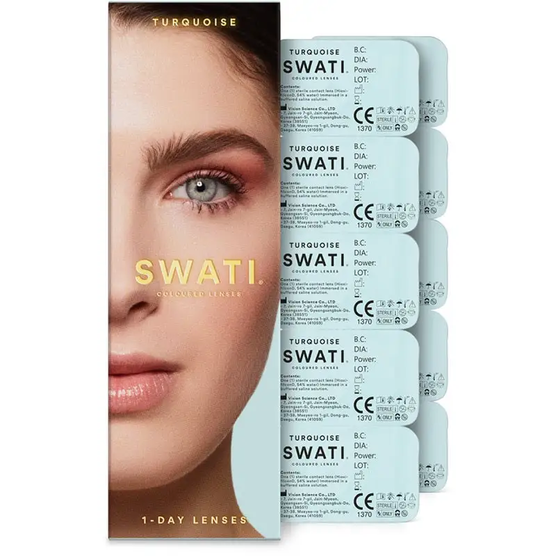 Swati Cosmetics Turquoise 1-Day (Pack Of 5) 4 Swati Cosmetics Turquoise 1-Day (Pack Of 5) - Bilde 2