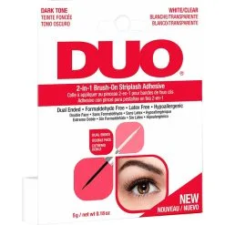 Andrea DUO 2-in-1 Brush-On Adhesive Clear & Dark 5 G -Øyne butikk P 87323