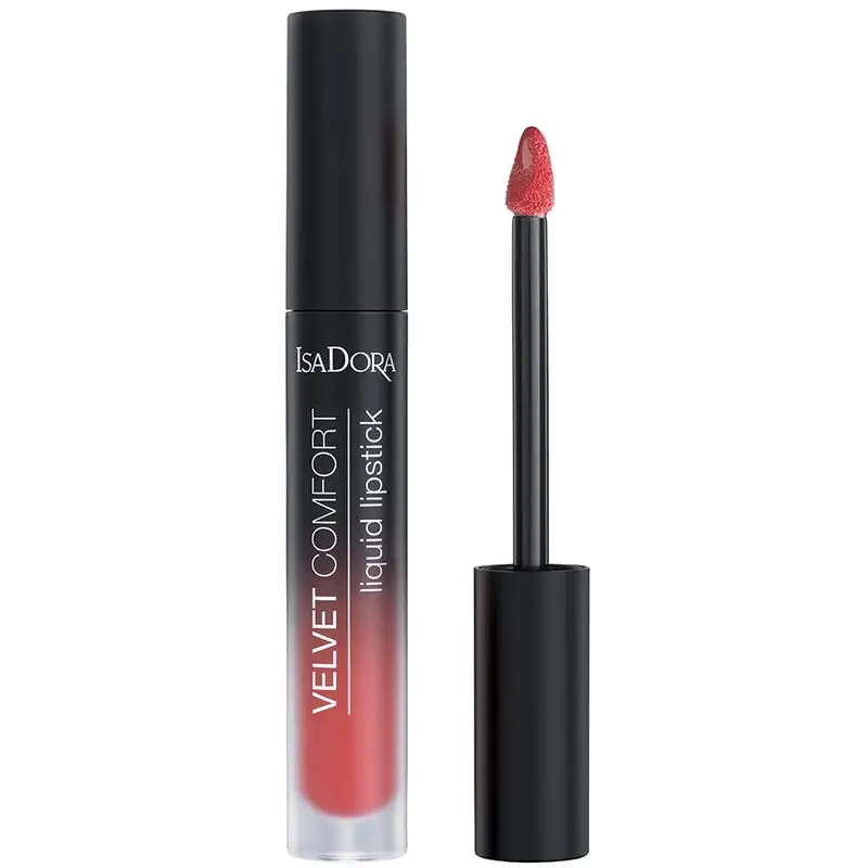 IsaDora Velvet Comfort Liquid Lipstick Coral Rush 4 IsaDora Velvet Comfort Liquid Lipstick Coral Rush - Bilde 2