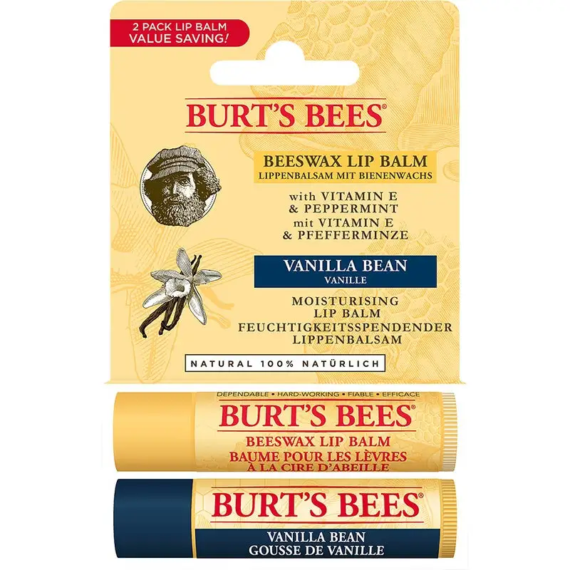 Burt's Bees Burt's Bees Lip Balm Duo Beeswax & Vanilla Bean 4,25g + 4,25g 3 Burt's Bees Burt's Bees Lip Balm Duo Beeswax & Vanilla Bean 4,25g + 4,25g