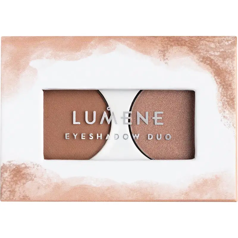 Lumene Bright Eyes Eyeshadow Duo 2 Earthy Nudes 5 Lumene Bright Eyes Eyeshadow Duo 2 Earthy Nudes - Bilde 3