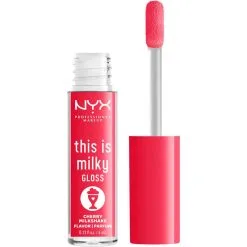 NYX Professional Makeup This Is Milky Gloss Lip Gloss Cherry Milk Shake 13 -Øyne butikk X 109855