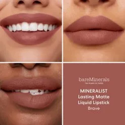 BareMinerals Mineralist Lasting Matte Liquid Lipstick Brave -Øyne butikk X 111468