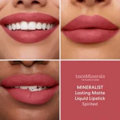 BareMinerals Mineralist Lasting Matte Liquid Lipstick Spirited 8 BareMinerals Mineralist Lasting Matte Liquid Lipstick Spirited -Øyne butikk X 111472
