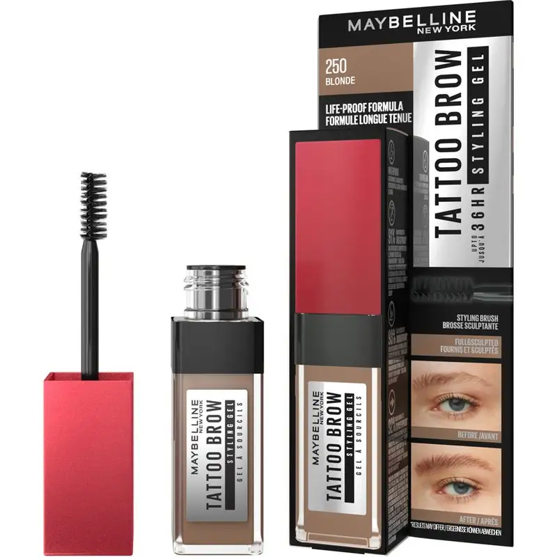 Maybelline Tattoo Brow 36H Styling Gel Blonde 250 3 Maybelline Tattoo Brow 36H Styling Gel Blonde 250