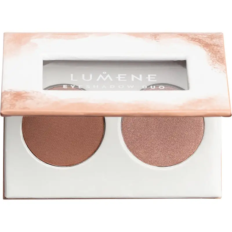 Lumene Bright Eyes Eyeshadow Duo 2 Earthy Nudes 4 Lumene Bright Eyes Eyeshadow Duo 2 Earthy Nudes - Bilde 2