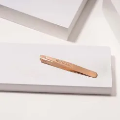 Tweezerman Mini Slant Tweezer Rose Gold 18 G -Øyne butikk Y 103506