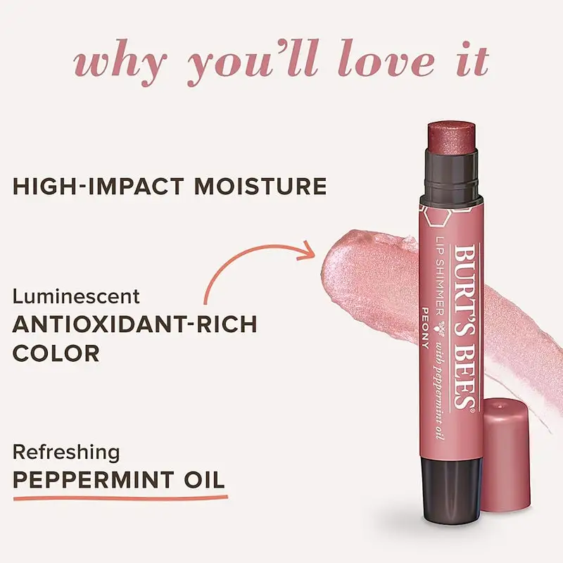 Burt's Bees Burt's Bees Lip Shimmer Peony 4 Burt's Bees Burt's Bees Lip Shimmer Peony - Bilde 2